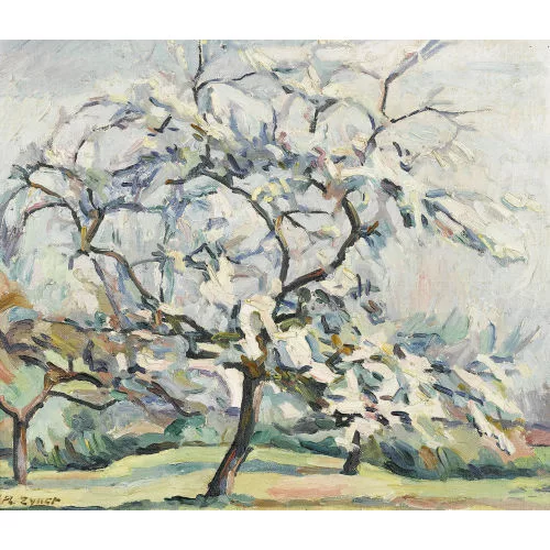 Philippe Zysset — Blühende Obstbäume.