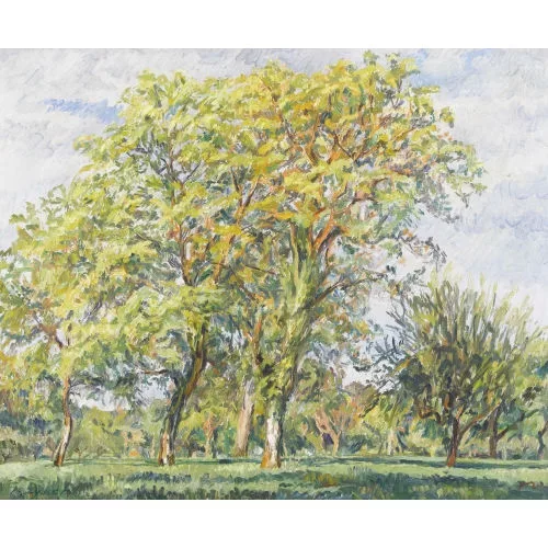 Philippe Zysset — Sommerlandschaft mit Bäumen.