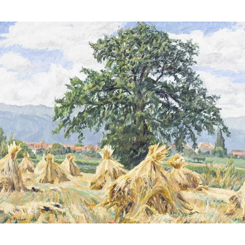 Philippe Zysset — Getreideschober bei Blonay.