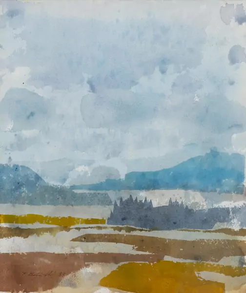 Pierre BATAILLARD (1927-2008), "Vallée de Joux", aquarelle — DognyAuction