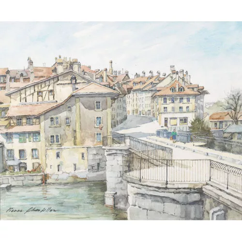 Pierre Châtillon — Die Untertorbrücke in Bern.