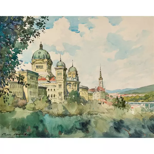 Blick auf das Bundeshaus in Bern