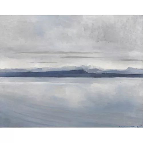 Pierre-Eugène Bouvier — Neuenburgersee am Abend.