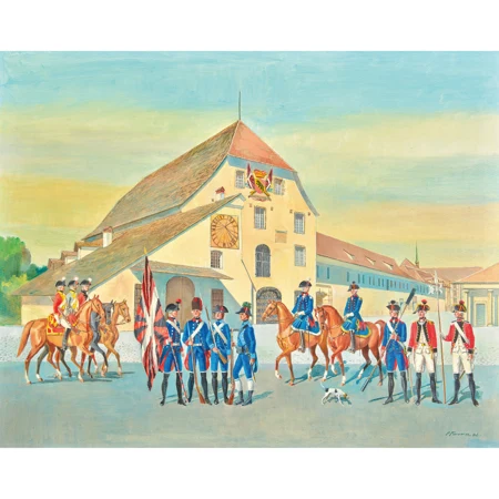 Das alte Berner Zeughaus und die Berner Milizen
