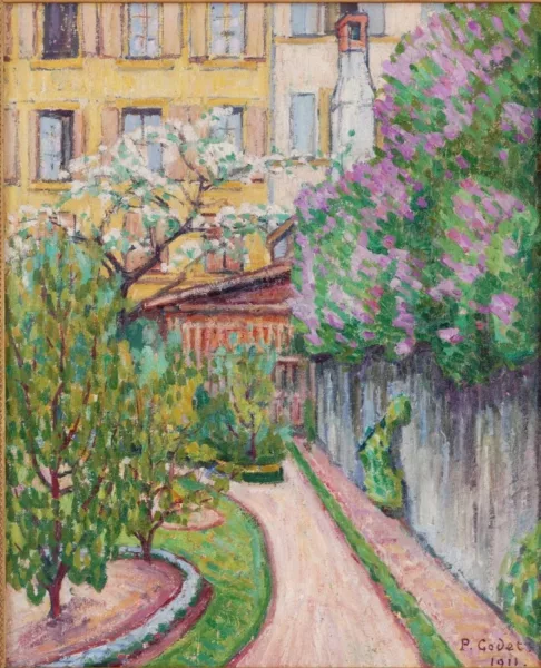 Pierre Godet — Jardin fleuri,