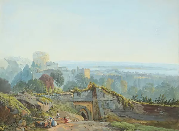 Paysage de Savoie animé