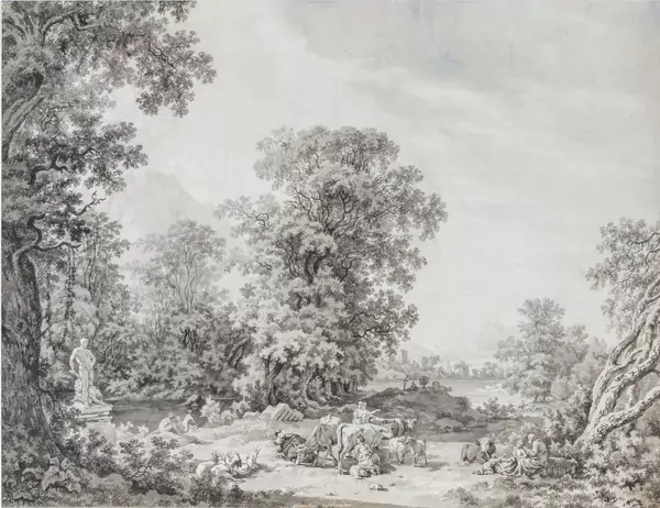 Paysage à l'antique