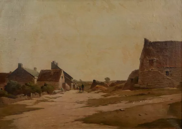 Pierre PIGNOLAT (1838-1913), 'Village en été', huile — DognyAuction