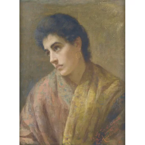 Pietro Anastasio — Junge Dame mit Schal.