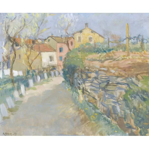 Pietro Chiesa — "Alberi fioriti a Cortivalle".