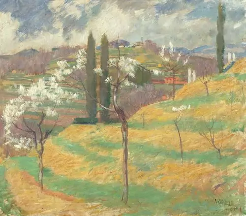 PIETRO CHIESA — Landschaft im Tessin. 1945. — Koller Auktionen
