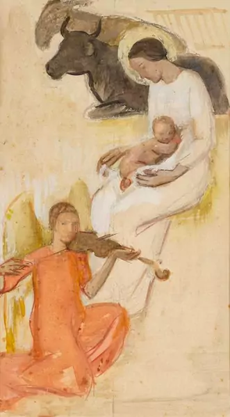 PIETRO CHIESA — Nascita di Gesù. 1940. — Koller Auktionen