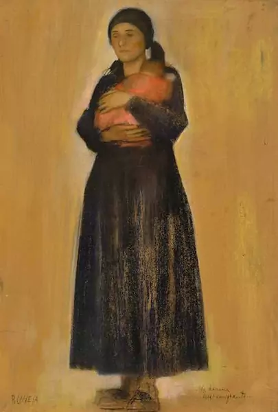 PIETRO CHIESA — La donna dell'emigrante. — Koller Auktionen