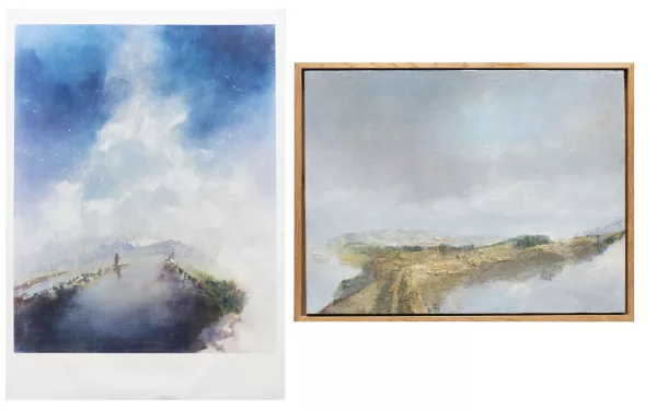 Pietro Sarto — Pietro SARTO (1930), "Lausanne au loin de Senarclens"