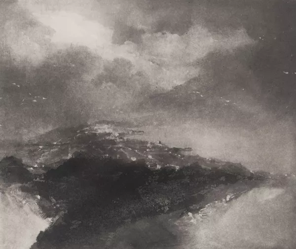 Pietro Sarto (1930), "Lausanne au loin (pour Paul Celan)" 1984. — DognyAuction