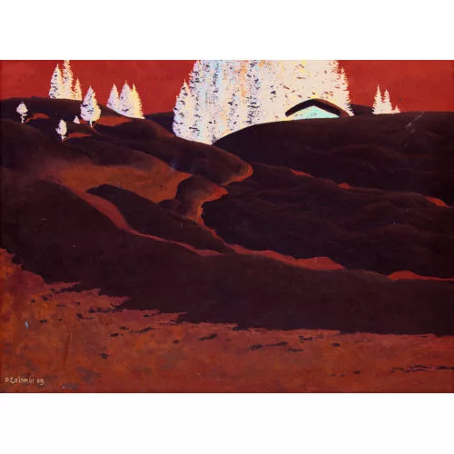 Plinio Colombi — Sonnige Winterlandschaft.