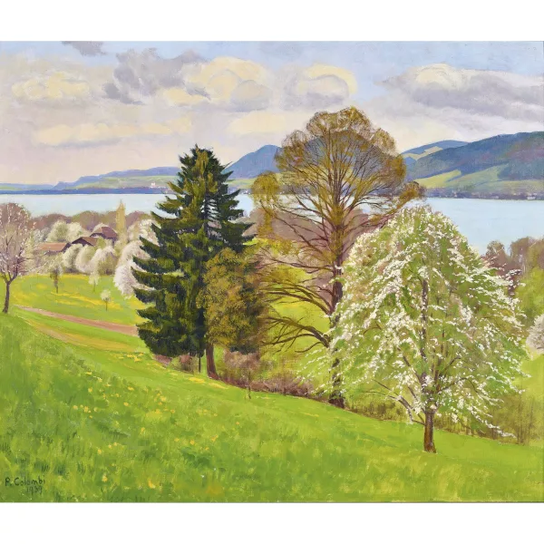 Plinio Colombi — "Frühling am Thunersee".