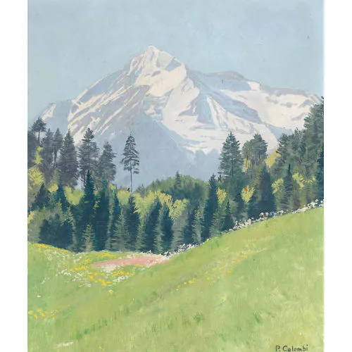 Plinio Colombi — Sommerliche Alppartie mit der Jungfrau.