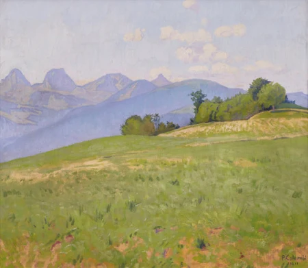 Landschaft bei Kirchdorf mit Gantrisch, 1911