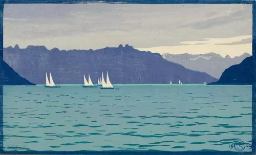PLINIO COLOMBI — Ohne Titel (Vierwaldstättersee). 1909. — Koller Auktionen
