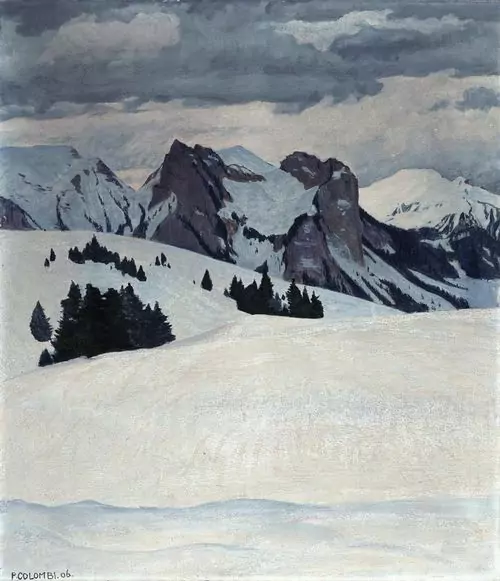 PLINIO COLOMBI — Winterlandschaft. 1906. — Koller Auktionen