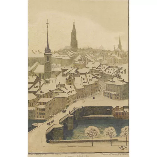 Plinio Colombi — Bern vom Klösterli aus.