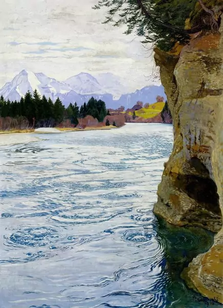 PLINIO COLOMBI — Aarelandschaft. 1914. — Koller Auktionen