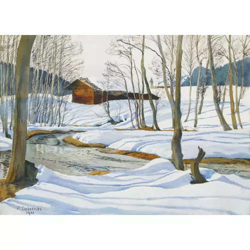 Winterliche Bachlandschaft