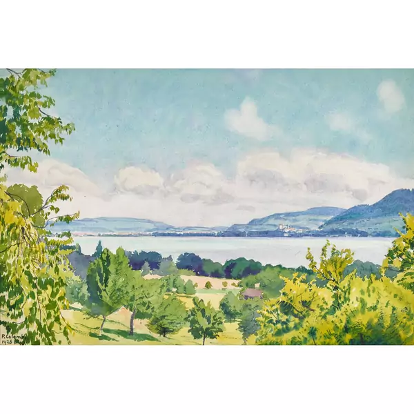 Blick von Spiez nach Thun