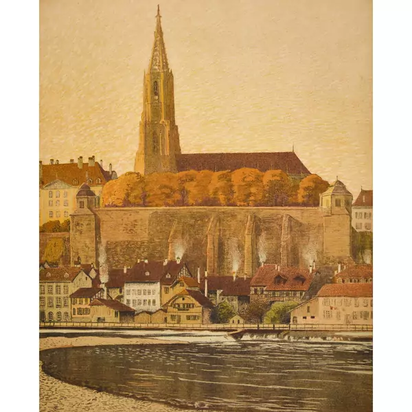 Das Berner Münster mit Aare