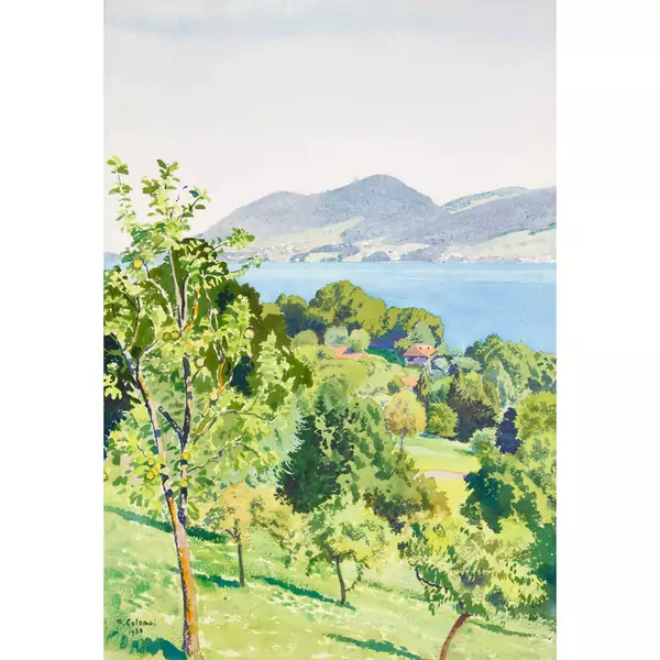 Sommerlicher Seeufer