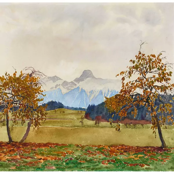 Herbstlandschaft mit dem Stockhorn