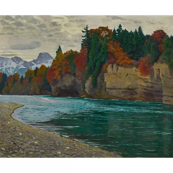 Herbstliche Aarelandschaft