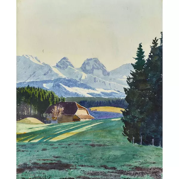 Blick auf Nünenen und Gantrisch.