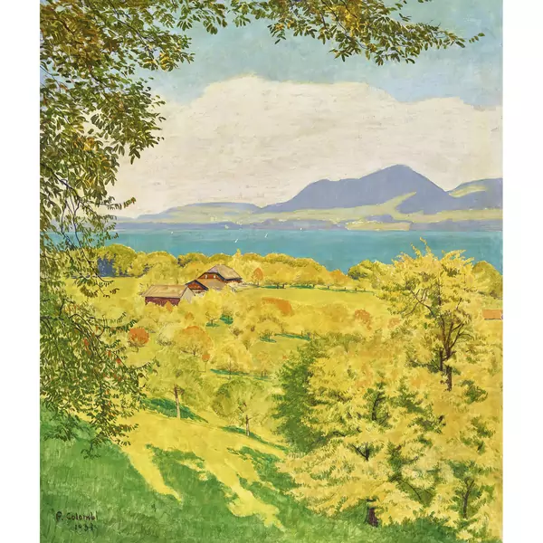 "Oktobermorgen (Blick gegen Thun)"