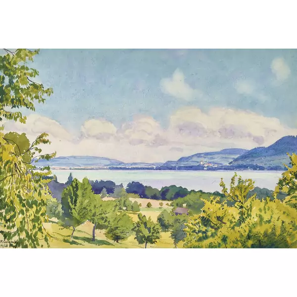 Blick von Spiez nach Thun