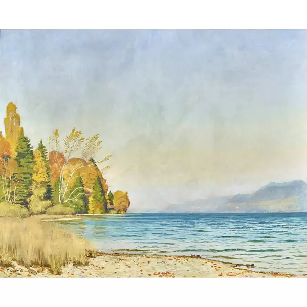 Herbstliche Seeuferlandschaft