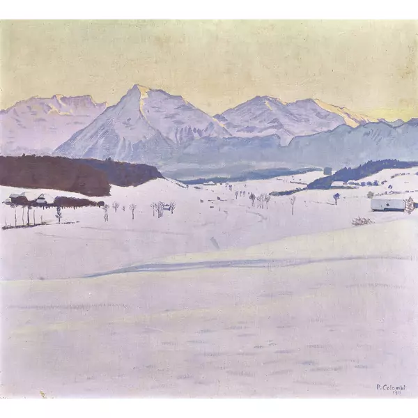 Winterlandschaft im Bernbiet mit Niesen