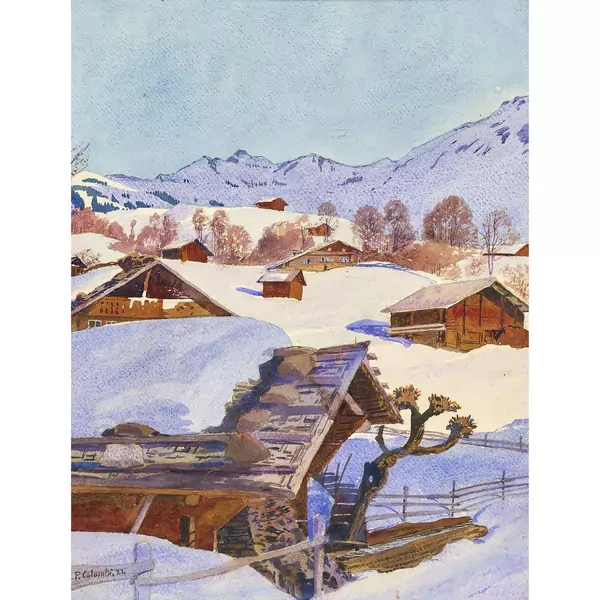 Winterlandschaft im Gebirge