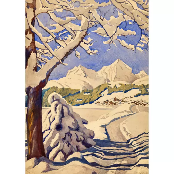 Winterweg bei St. Moritz