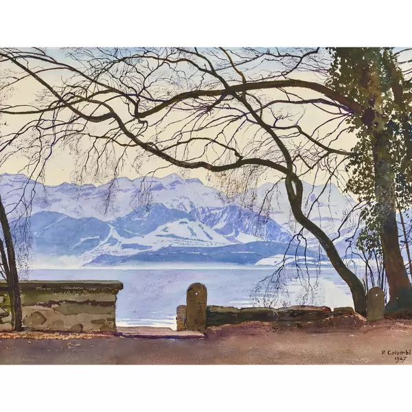 Blick von der Schadau auf den Thunersee