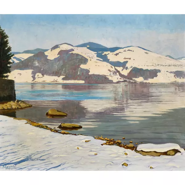 Seelandschaft im Winter