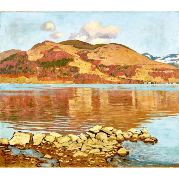 Plinio Colombi — "Spätherbst - Spiez am Thunersee".