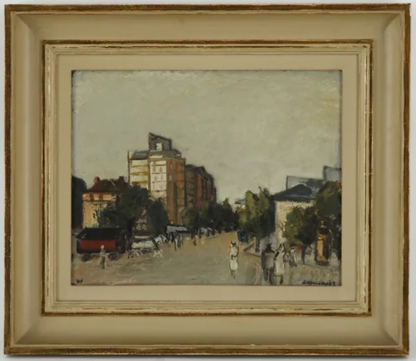 Raoul Domenjoz — Raoul Domenjoz (1896-1978), \Boulevard animé,