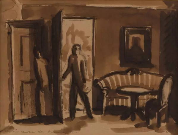 Raoul Domenjoz (1896-1978), " Le visiteur" — DognyAuction