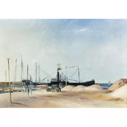 Raoul Domenjoz — Hafenquai in Frankreich.