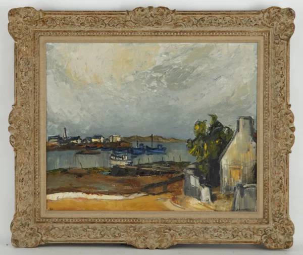 Raoul Domenjoz — Raoul Domenjoz (1896-1978), \Paysage, bord de mer\,