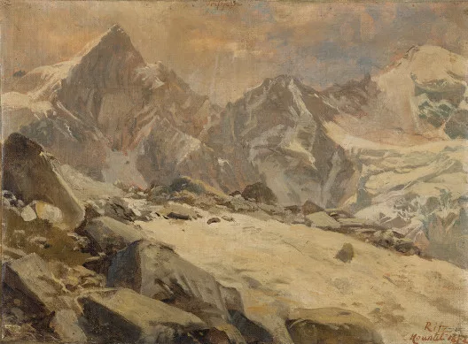 Raphael Ritz — Mountet mit Triftjoch, 1872