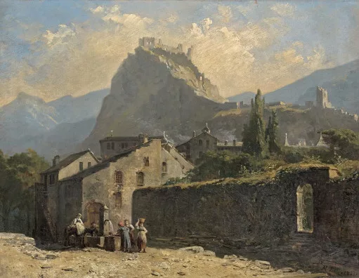 Raphael Ritz — Sion, vue de Tourbillon, 1881