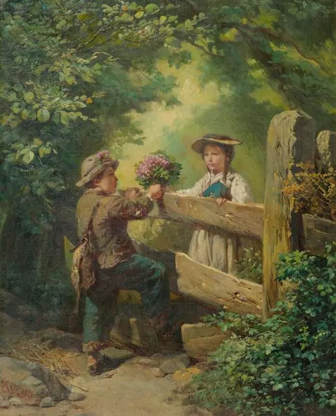 RAPHAEL RITZ — Der kleine Kavalier. 1875. — Koller Auktionen